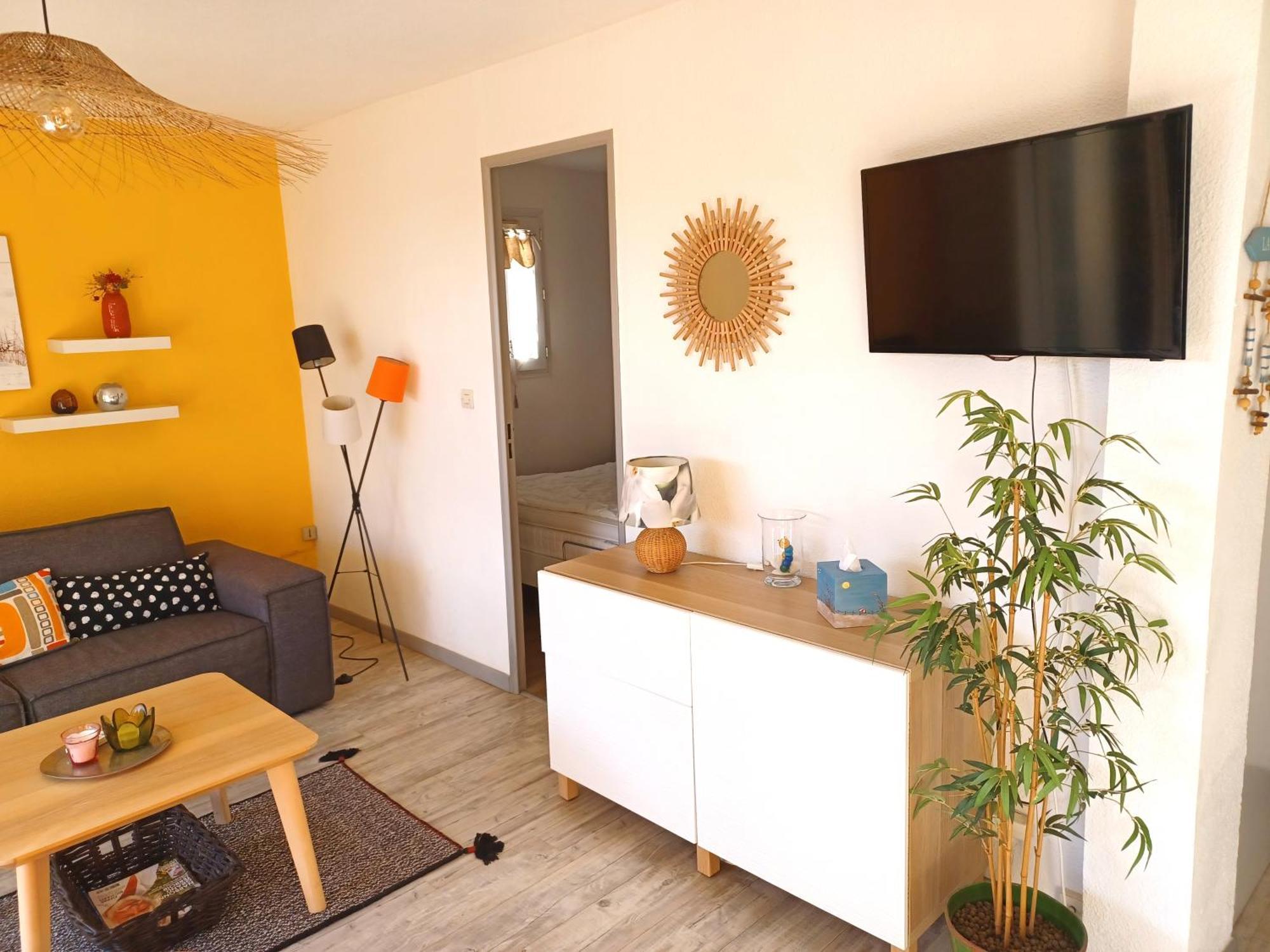 Plain-Pied Jardin 6 Personnes Clim Vue Mer Parking Wifi Terrasse Piscine Dans La Residence Saint-Pierre-la-Mer  Bagian luar foto