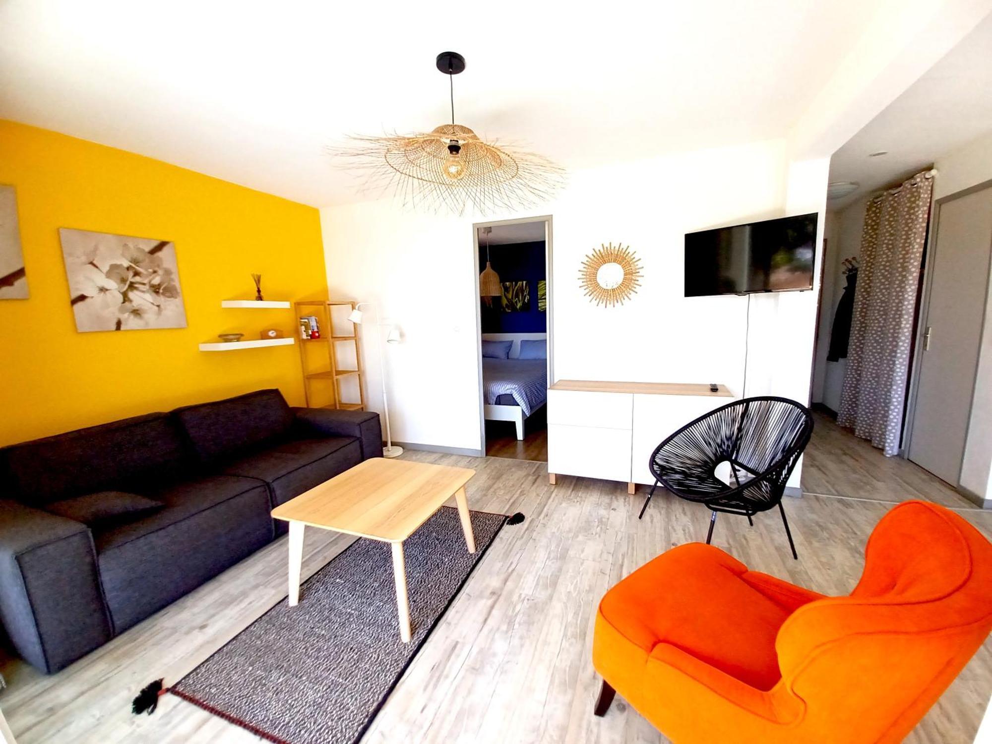 Plain-Pied Jardin 6 Personnes Clim Vue Mer Parking Wifi Terrasse Piscine Dans La Residence Saint-Pierre-la-Mer  Bagian luar foto