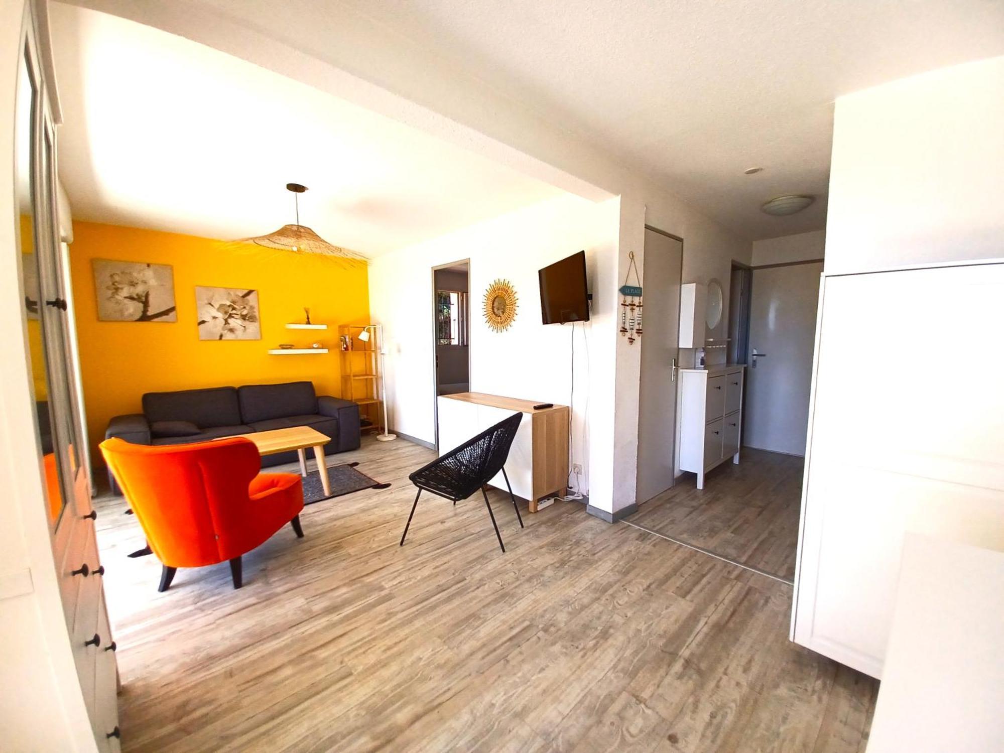Plain-Pied Jardin 6 Personnes Clim Vue Mer Parking Wifi Terrasse Piscine Dans La Residence Saint-Pierre-la-Mer  Bagian luar foto