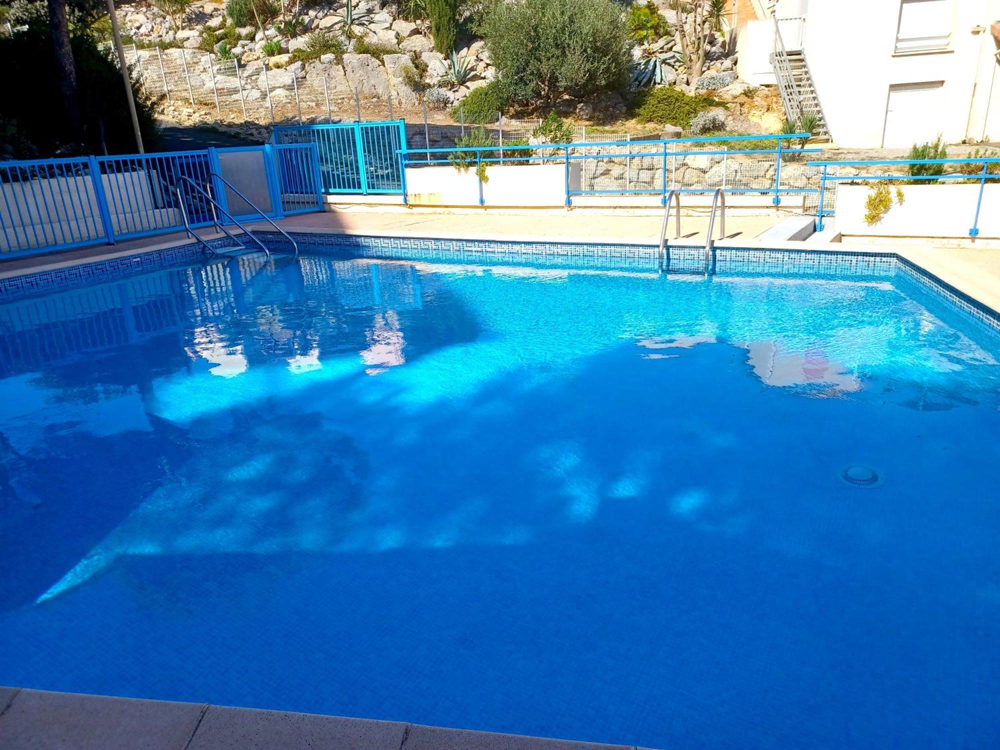 Plain-Pied Jardin 6 Personnes Clim Vue Mer Parking Wifi Terrasse Piscine Dans La Residence Saint-Pierre-la-Mer  Bagian luar foto